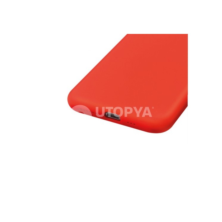Coque Pavone Samsung Galaxy Note 20 4G/5G rouge - vue détail extérieur