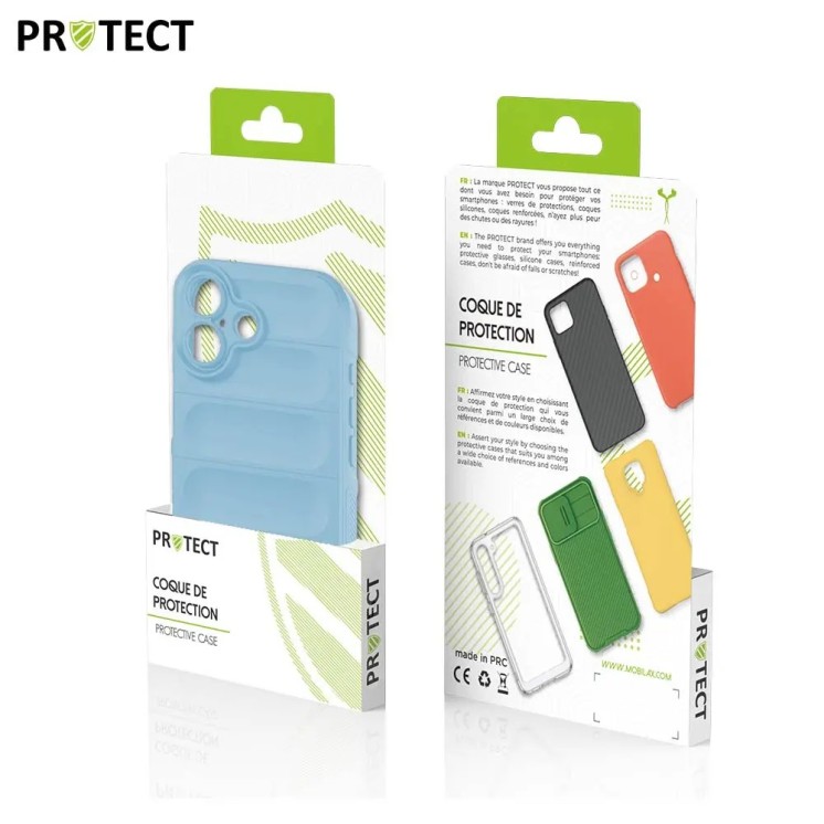 Coque IX008 PROTECT iPhone 17 bleu clair