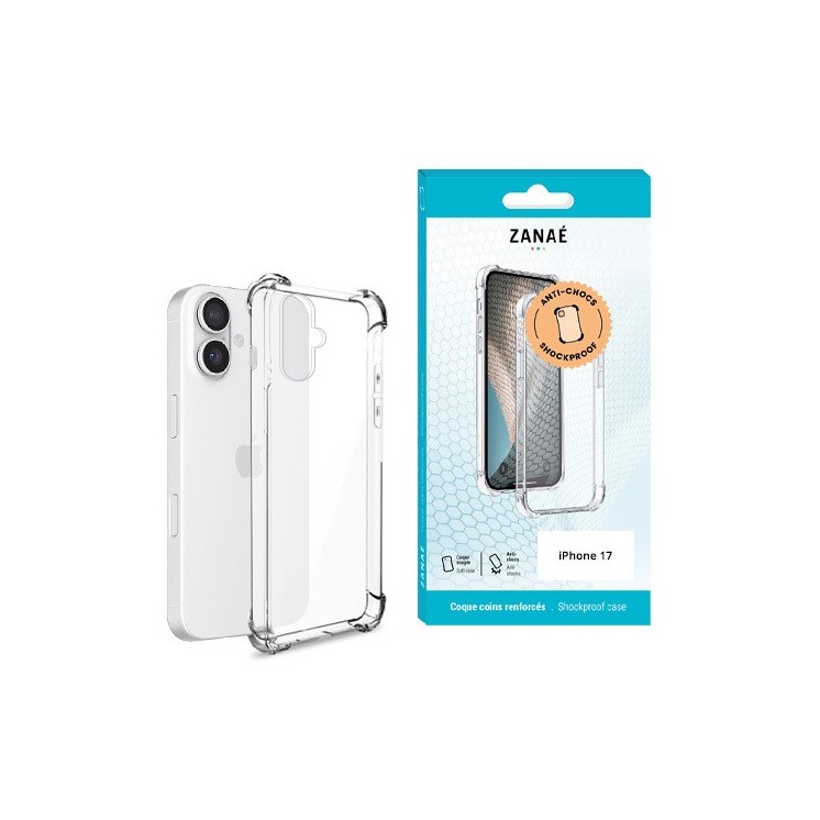 Coque Iphone 17 transparente avec coins renforcés