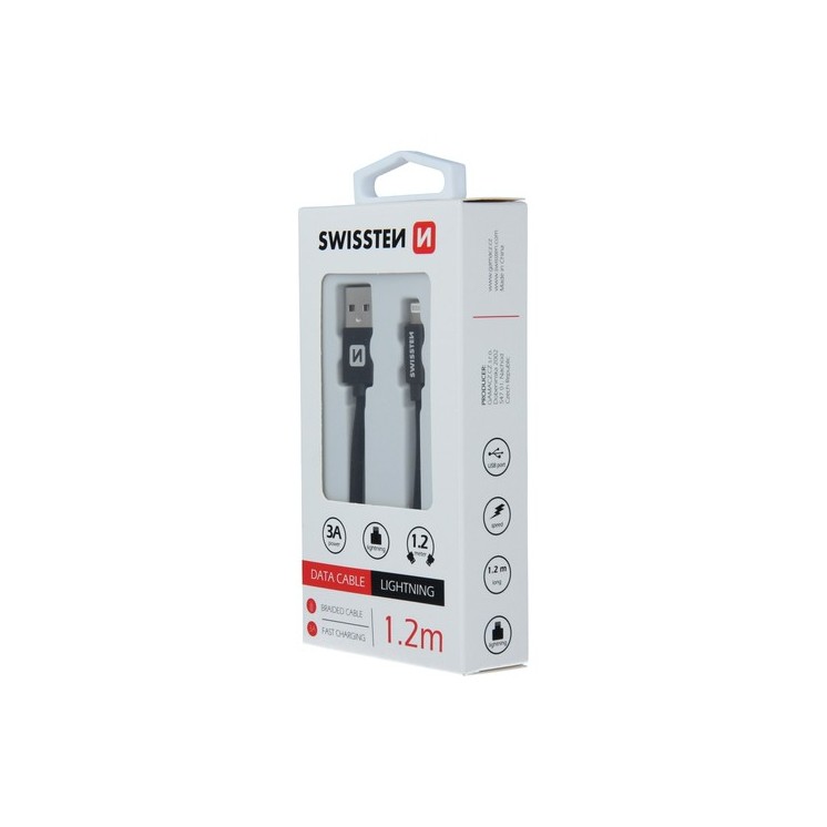 Câble USB / Lightning 1.2m noir