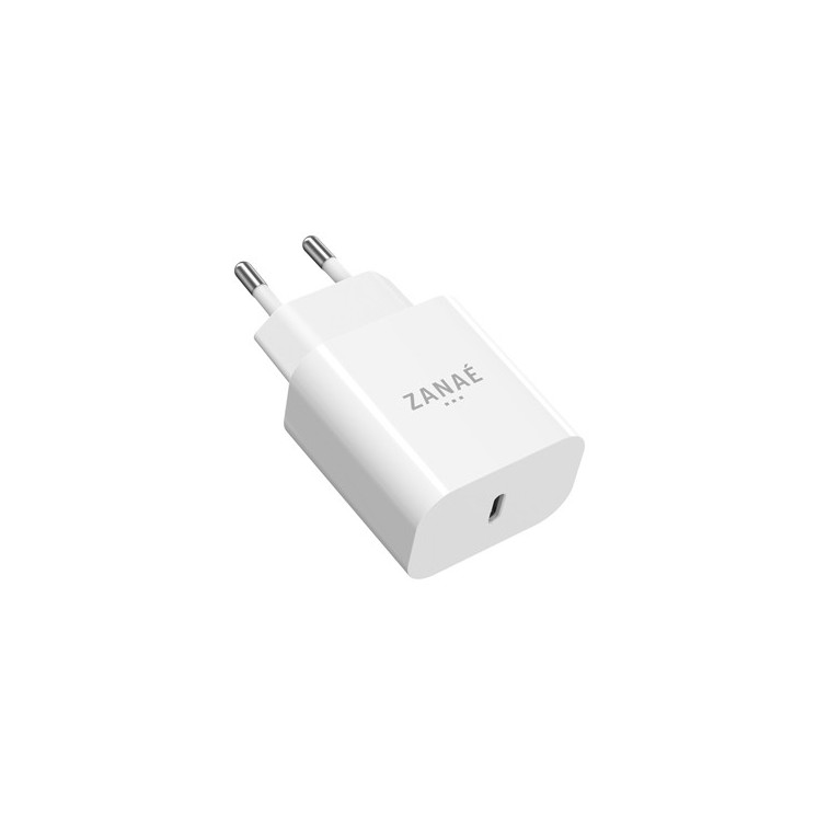 Chargeur 1 port USB-C 20w blanc