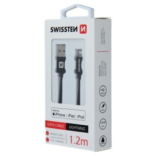Câble USB / Lightning MFI 1.20m noir