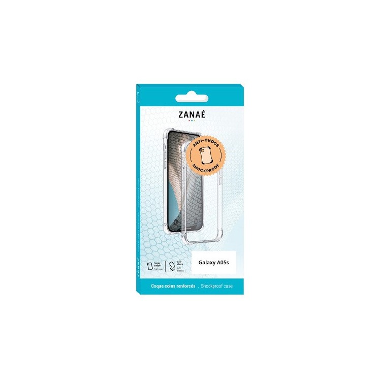 Coque Samsung Galaxy A05S transparente avec coins renforcés